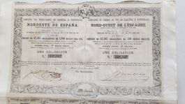 Compania de FC de Palencia à Ponferrada Noroeste. 1863.
