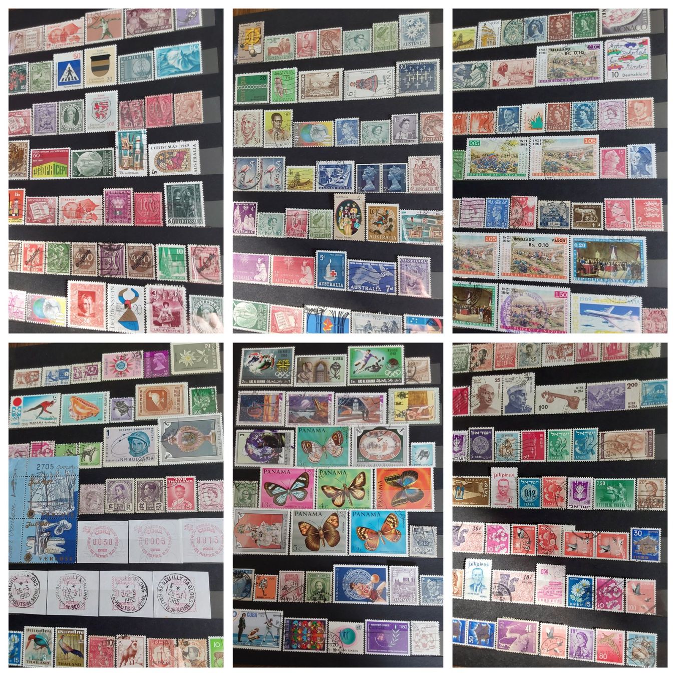 Alle Briefmarken: 5 Stk. Briefmarkenalben "Ausland" – Gebraucht aus Münchwilen AG von Nesar 9