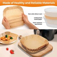 100pcs Backpapier Airfryer für Heißluftfritteuse 4.5-6L