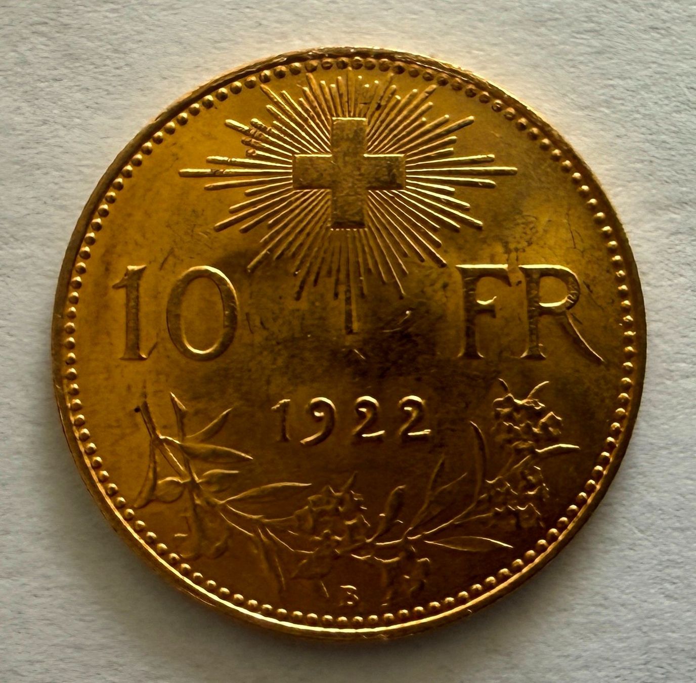 Alle Münzen: 10 Schweizer Franken Gold Goldvreneli 1922 – Neu (gemäss Beschreibung) aus Lodrino von mediwell