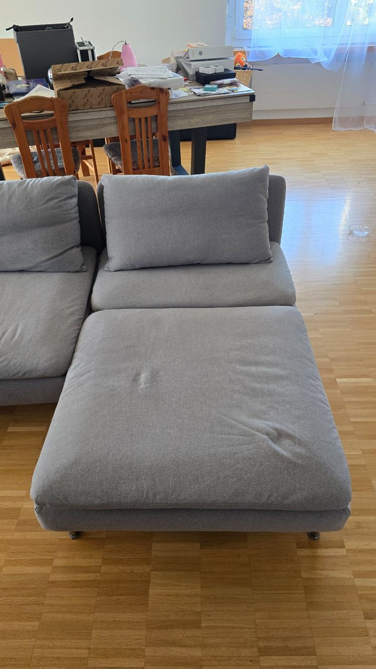 Ikea Divani: Sofa - Ecksofa Grau (Ikea) – Usato da Wittenbach venduto da Qexxet 1