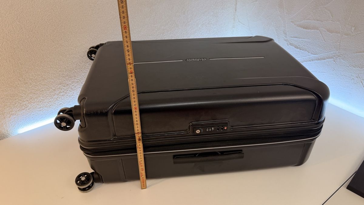 Reisekoffer: Reise Trolley schwarz Rollen Teleskopgriff – Gebraucht aus Rotkreuz von perlengott 4