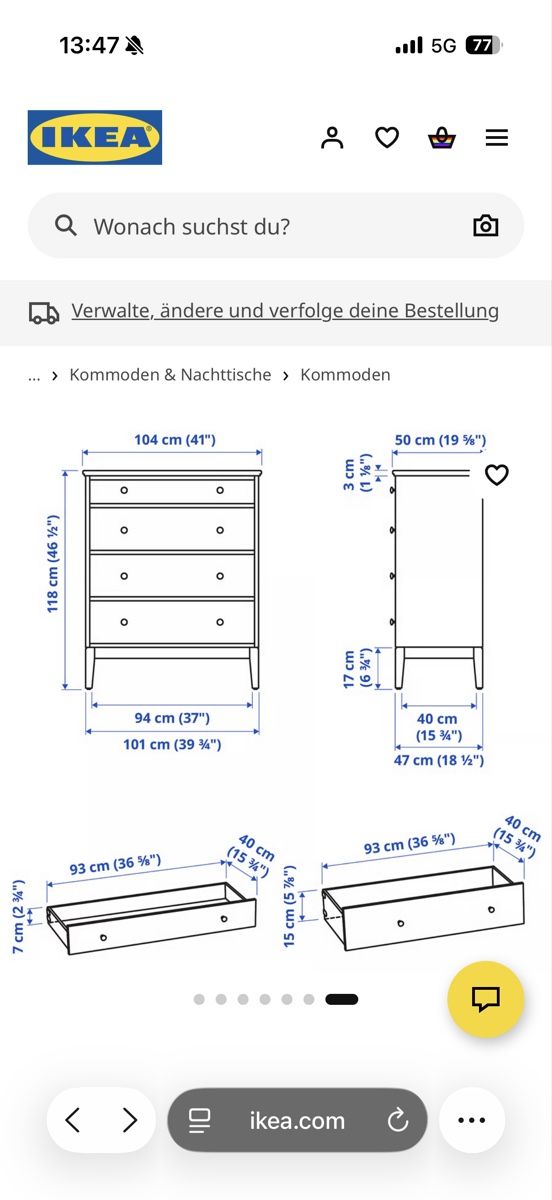 Ikea Cassettiere: IKEA Idanäs 4 Schubladen – Usato da Heimberg venduto da jill.huegli 3
