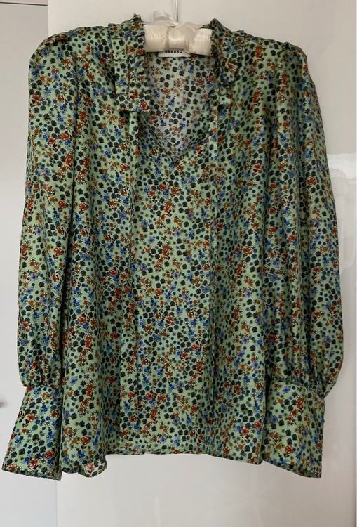 Sandro Camicette: Elegante Seide Bluse von SANDRO Größe 2 – Nuovo (secondo la descrizione) da Basel venduto da astwo