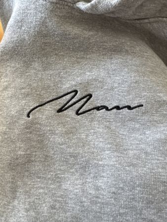 Sweat à capuche gris BoohooMAN, taille S