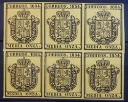 Spanien Dienst. Kat. 1 **/* 1854 Kat. 50 Euro +++