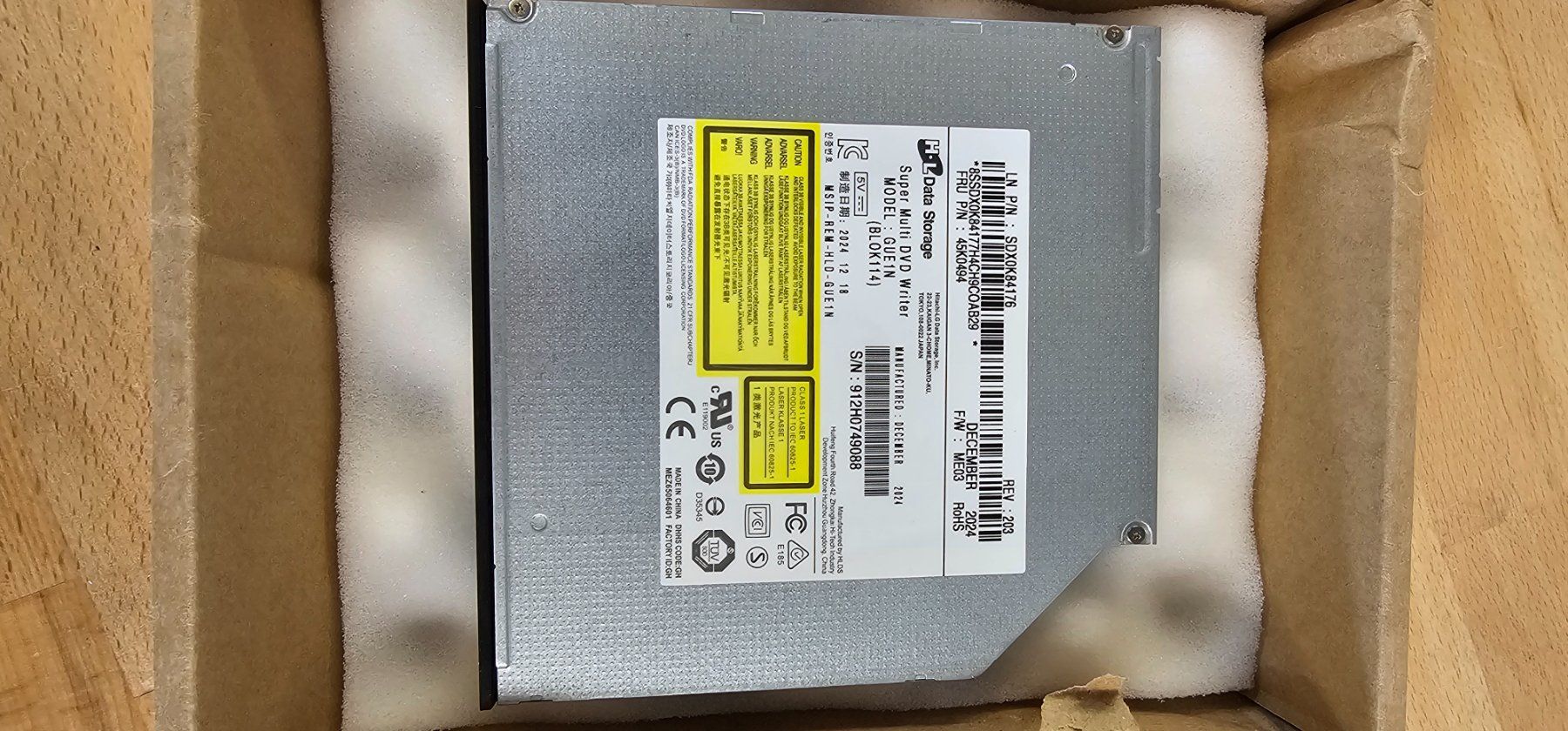 Tutti i DVDs: Lenovo HL GUE1N Block 114 – Nuovo (secondo la descrizione) da Thusis venduto da ultimus_schweiz