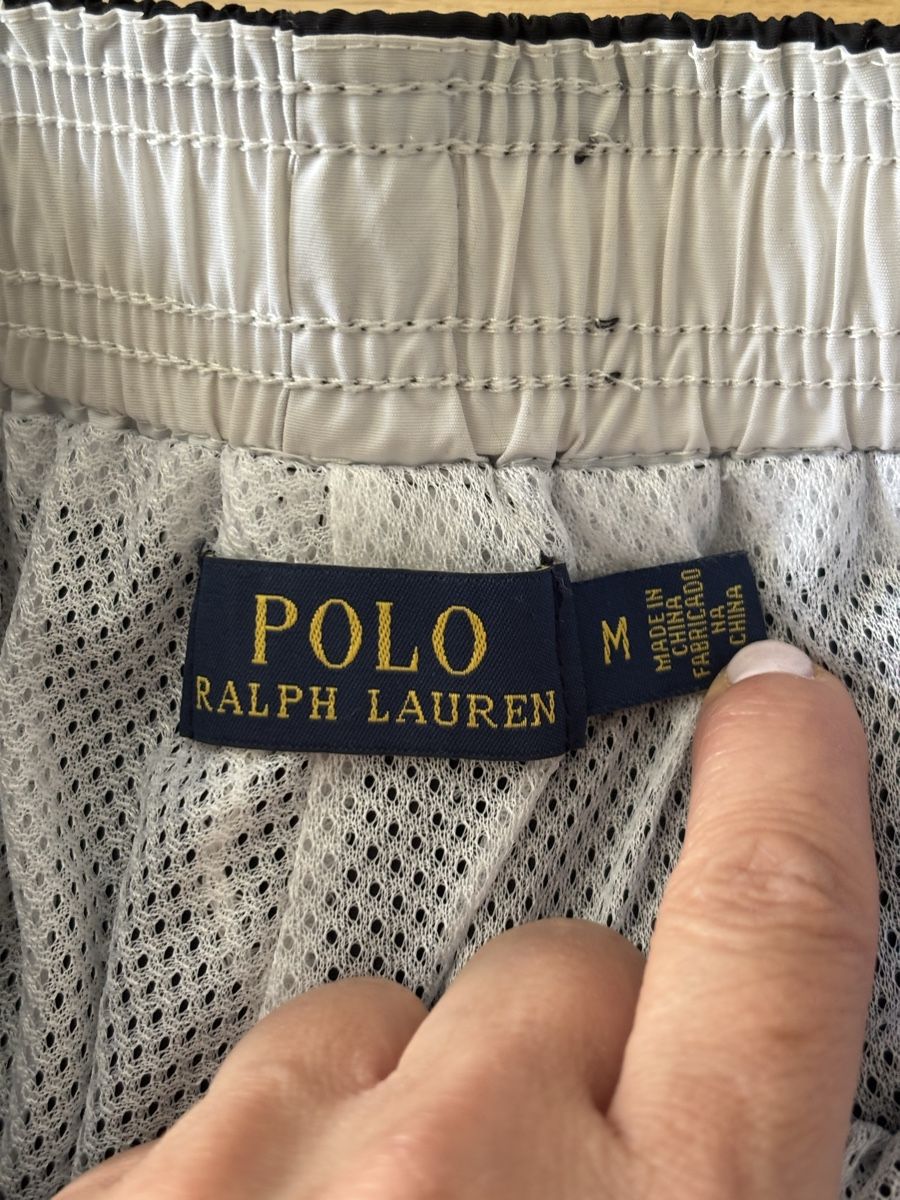 Ralph Lauren Caleçons de bain: Badehose schwarz Polo M mit Tasche – D'occasion à Fribourg par dafral 1