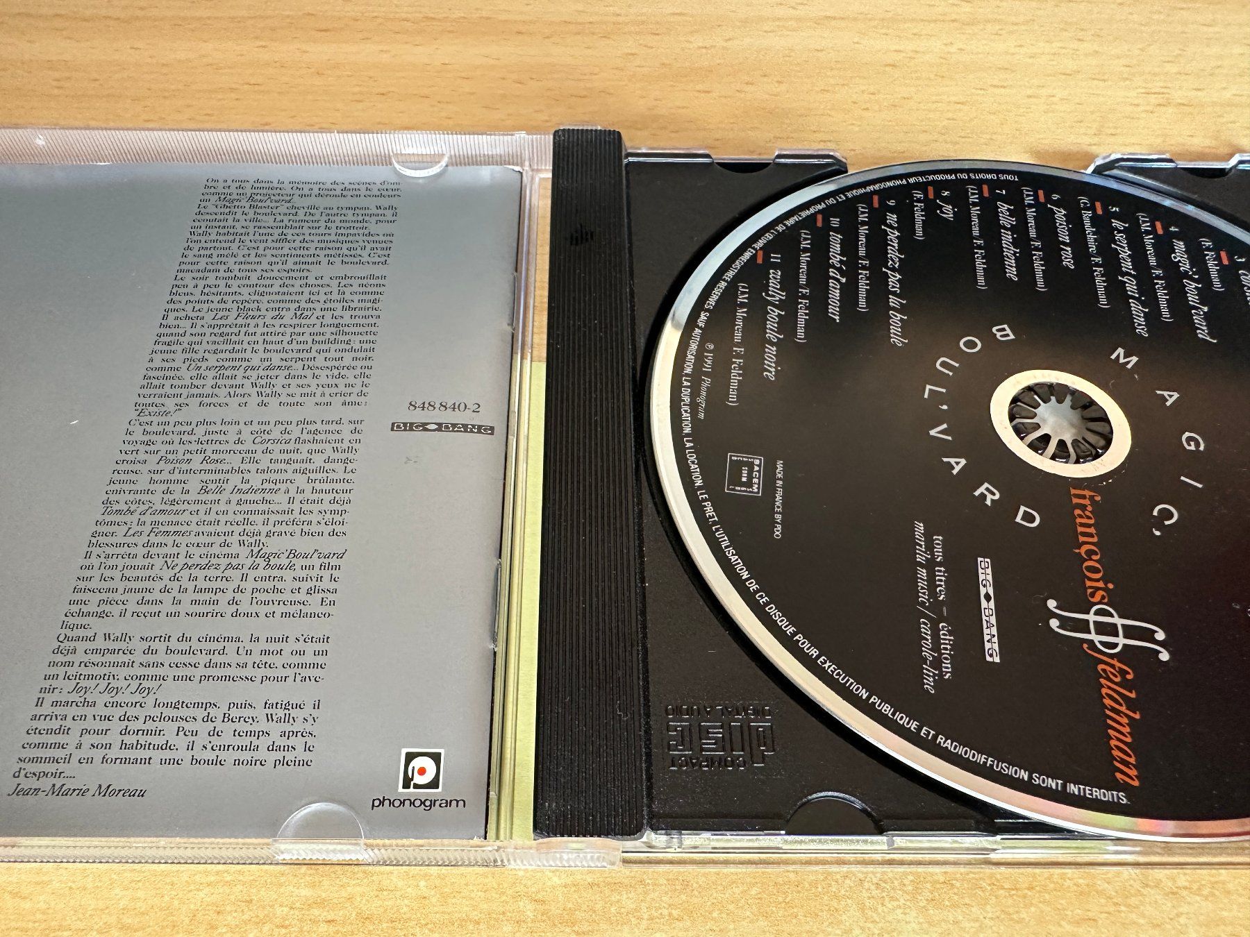 CD: François Feldman – Magic' Boul'vard – Usato da Rikon im Tösstal venduto da Alpenmutz 2