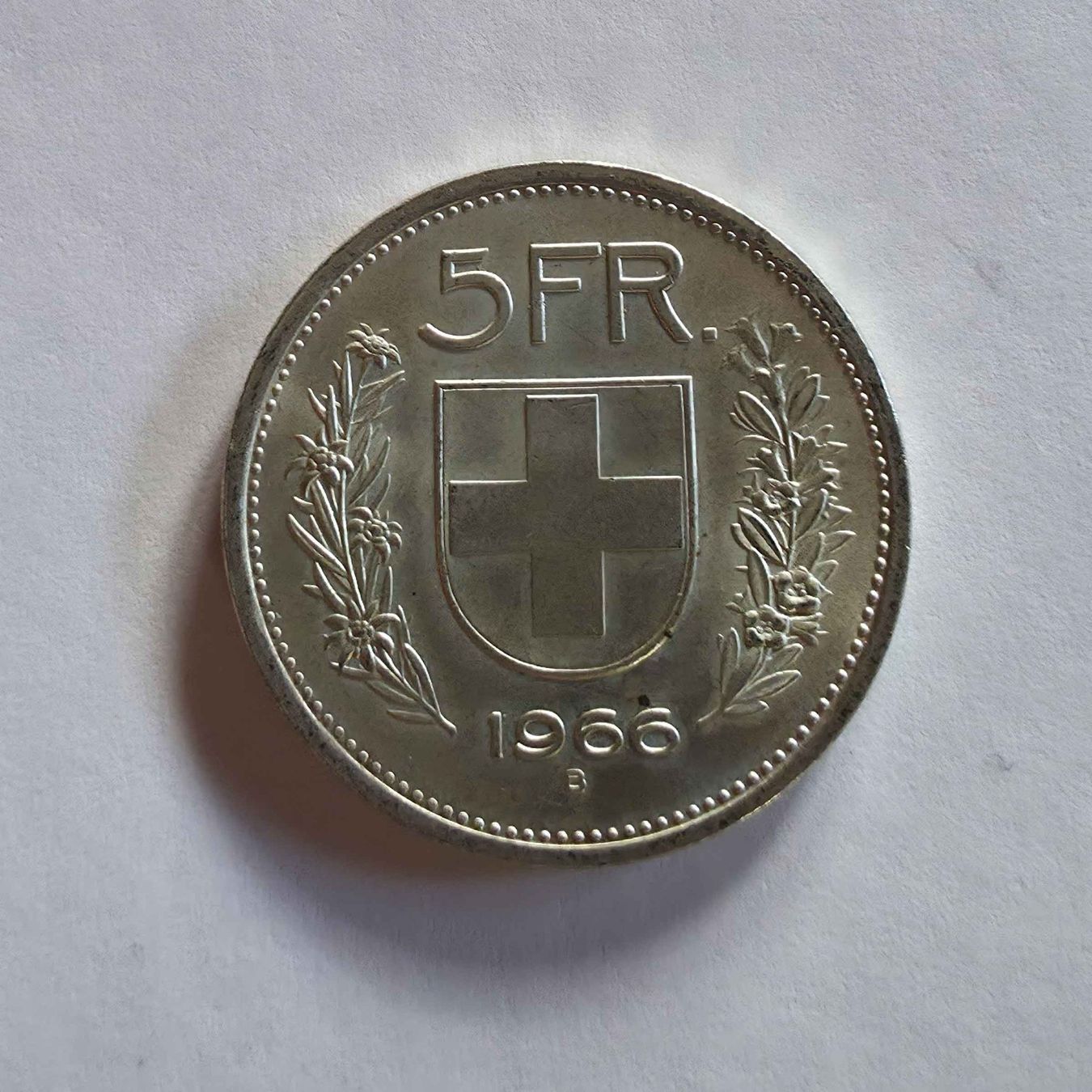 Alle Münzen: Silber-Münze 5-Franken 1966 – Gebraucht aus Filzbach von Cschufi