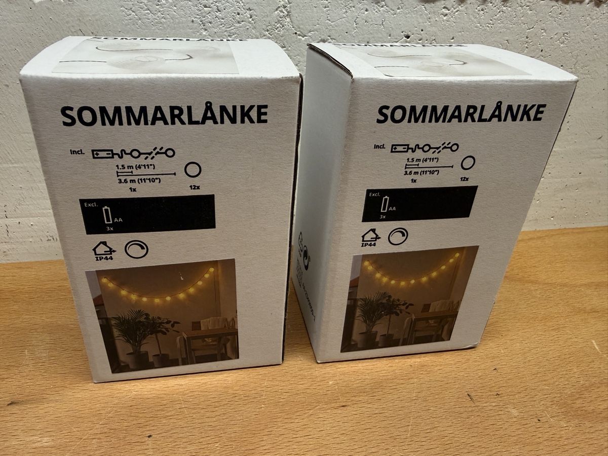 Ikea Ghirlande e barre luminose: 2x Lichterkette IKEA Sommarlanke – Nuovo e nell'imballaggio originale da Wilen (Sarnen) venduto da uno21