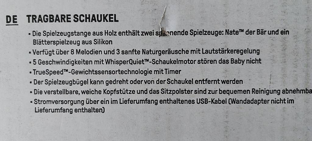 Altre altalene da giardino: Babyschaukel – Usato da Zuzwil  BE venduto da Sabinewymann 2