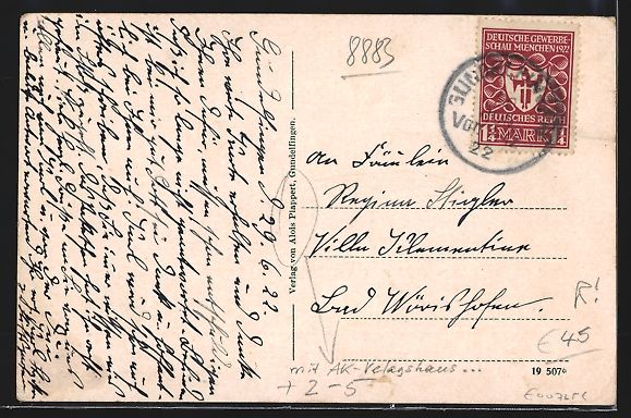 Cartoline postali: Gundelfingen / Donau, Hauptstrasse mit A – Usato da Berlin venduto da bartko-reher 1