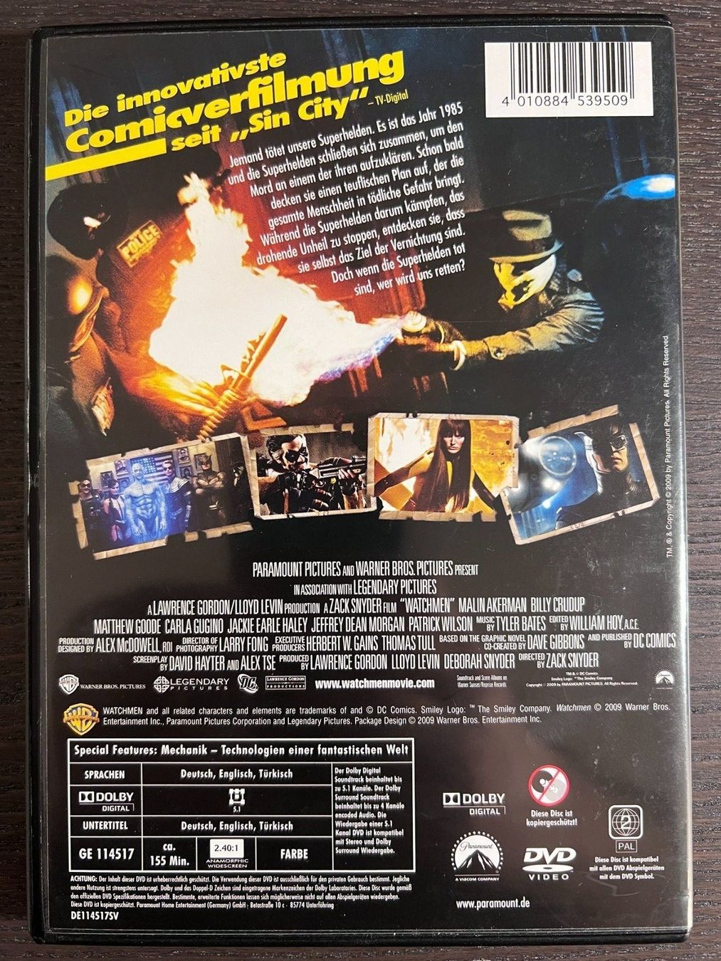 Alle DVDs: Watchmen - Die Wächter – Gebraucht aus Zürich von FilmFreunde 1