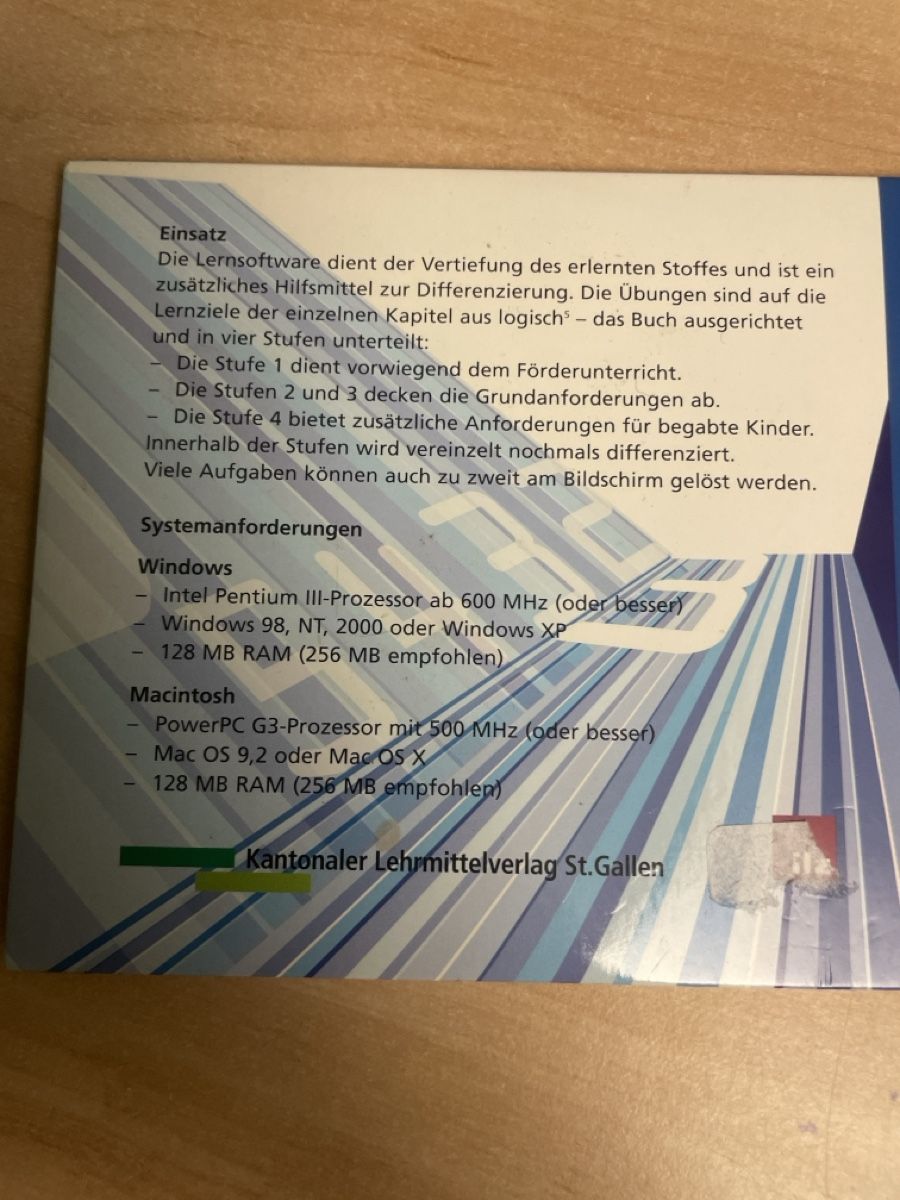 CD: Logisch 5 Mathematik Lehrmittel 5. Klasse  – Usato da Obergerlafingen venduto da cabo4 2