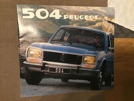 Peugeot 504 Verkaufsprospekt 1981