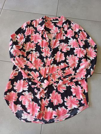 Blouse fleurie manches longues Fabienne Chapot