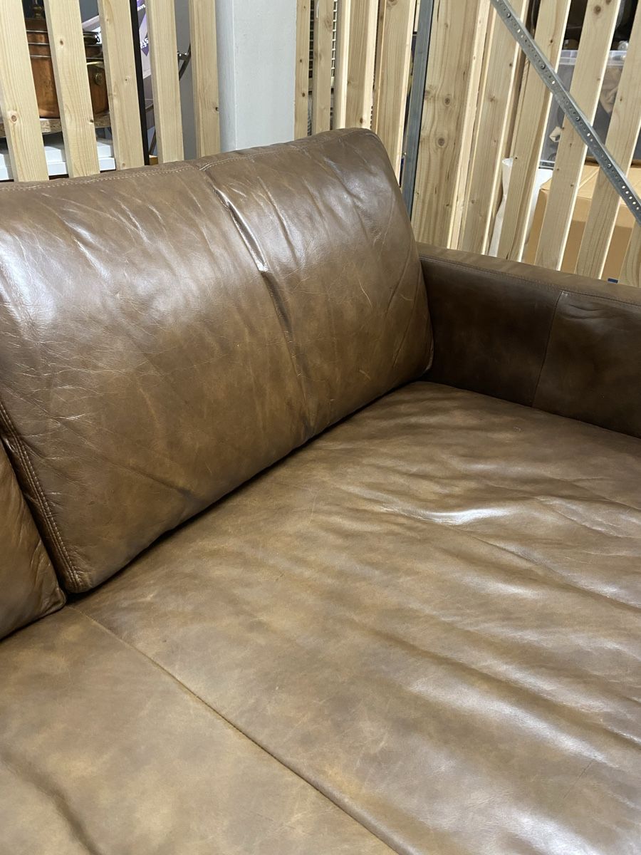 Divani: Brown Leather Sofa - Stylish and Comfortable Seating! – Usato da Zürich venduto da ana_m6d2 4