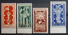 Italien Kat. 767-770 ** 1949 Kat. 110 Euro (Gummi mit Farbve