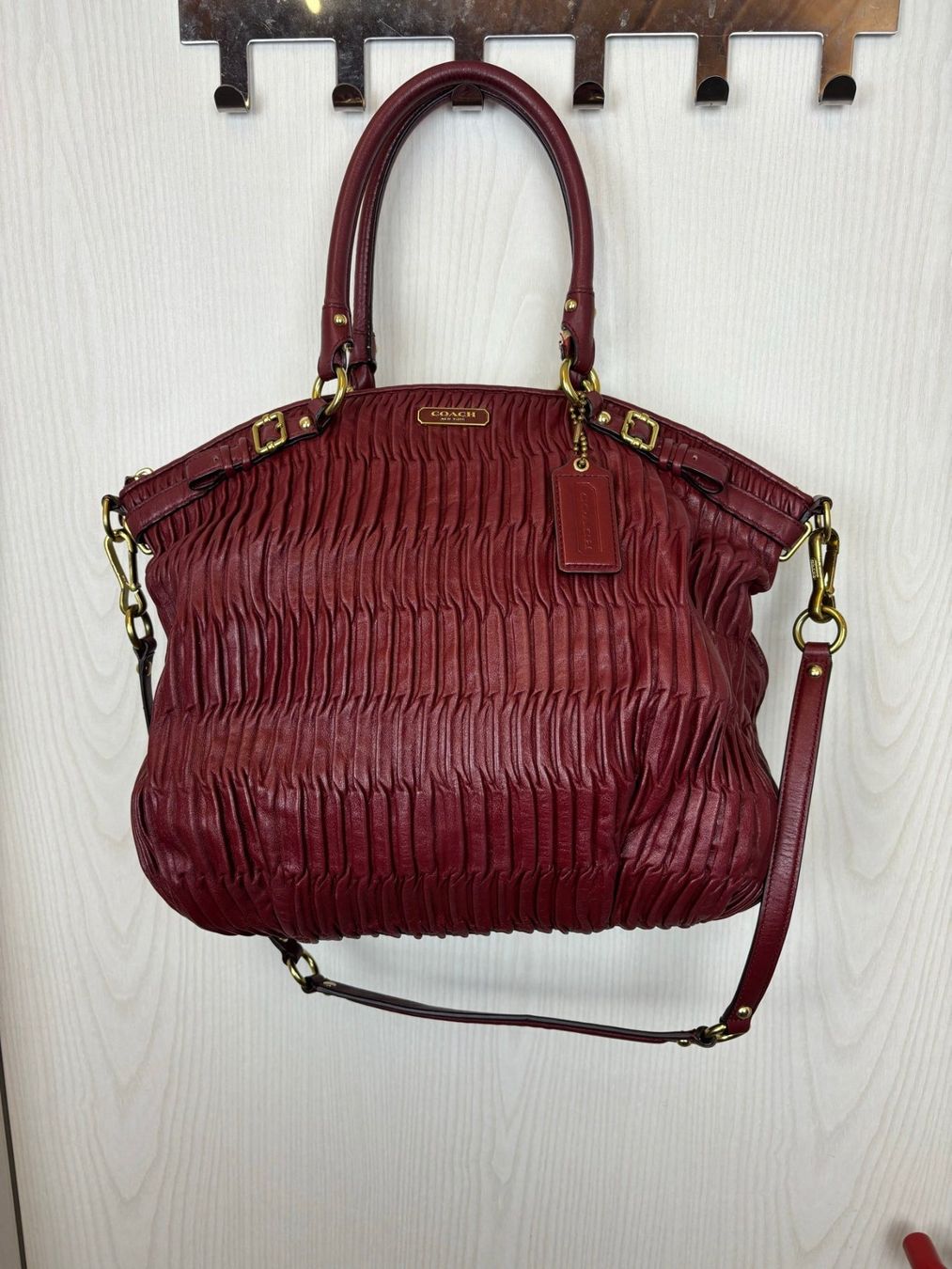 Coach Taschen für Damen: Coach Madison Gathered Leather Bag – Gebraucht aus Tägerwilen von Akh.Boutique