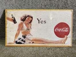 Coca Cola pin up Werbung Reklame 