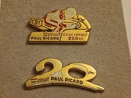 Lot de 2 pins circuit Paul Ricard moto...
