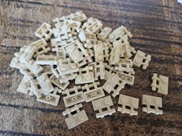 lego 2540 lot de 50 pièces Tan Plate, Modified 1 x 2
