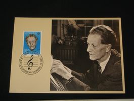 Werbemarken Europa FDC 1985 Nr. 716 Karte "Komponist"