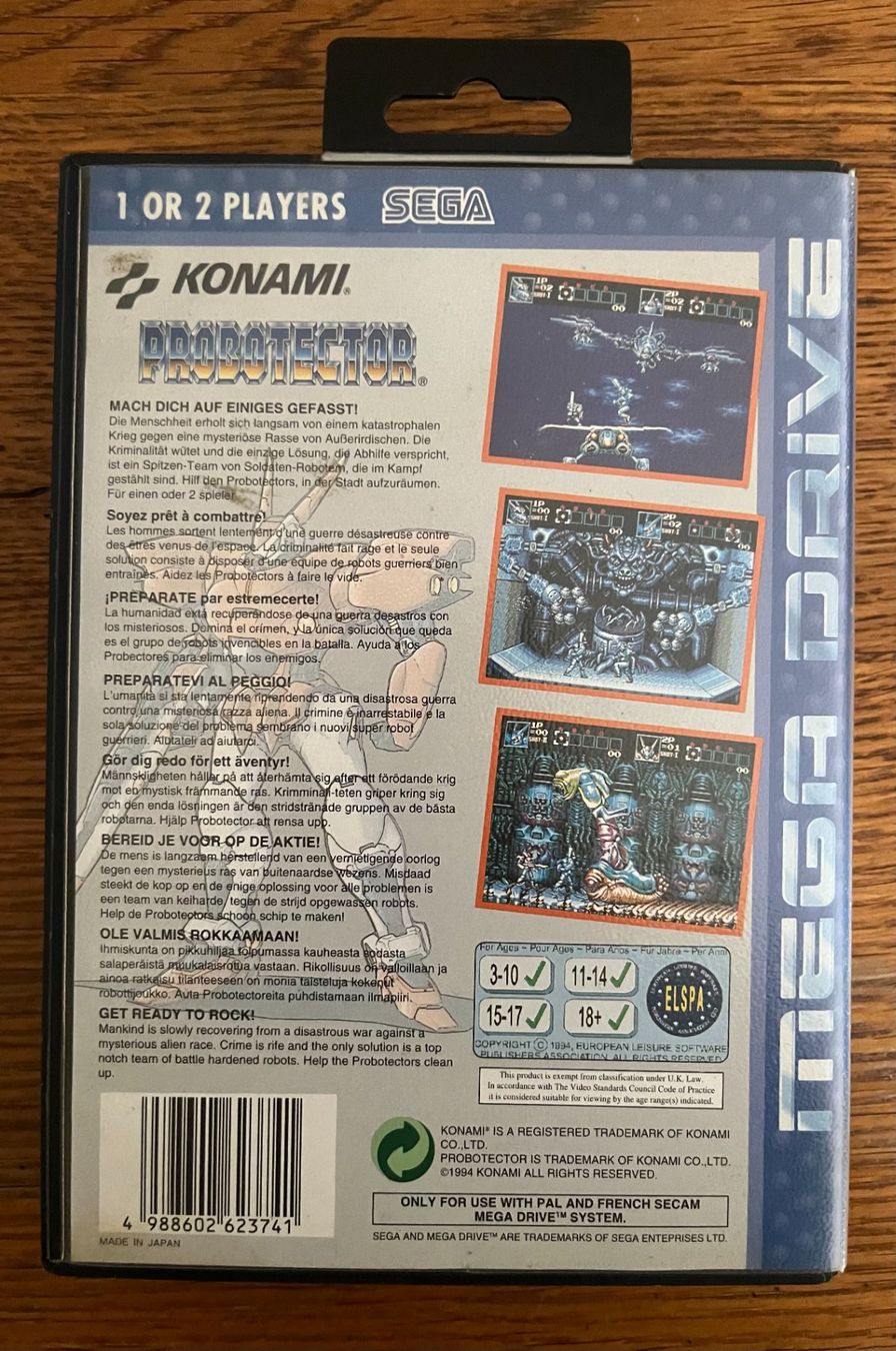 Sega Giochi: Probotector Mega Drive Rare – Usato da Le Locle venduto da Nicoco25 1