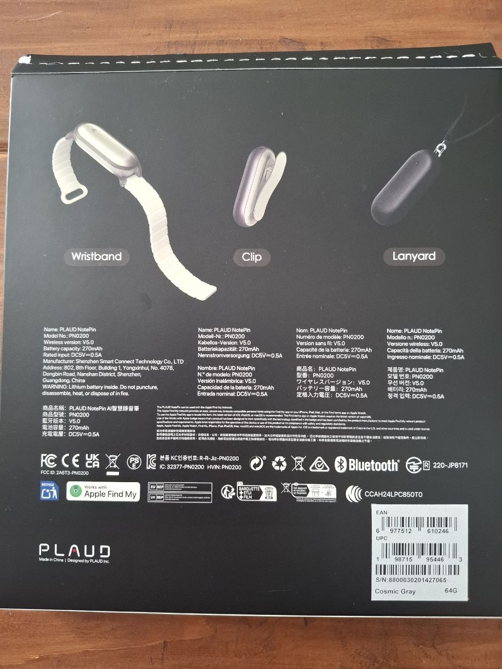 Aufnahmegeräte: Dictaphone PLAUD NotePin avec accessoires – Neu und originalverpackt aus Neuchâtel von FloKo88 4