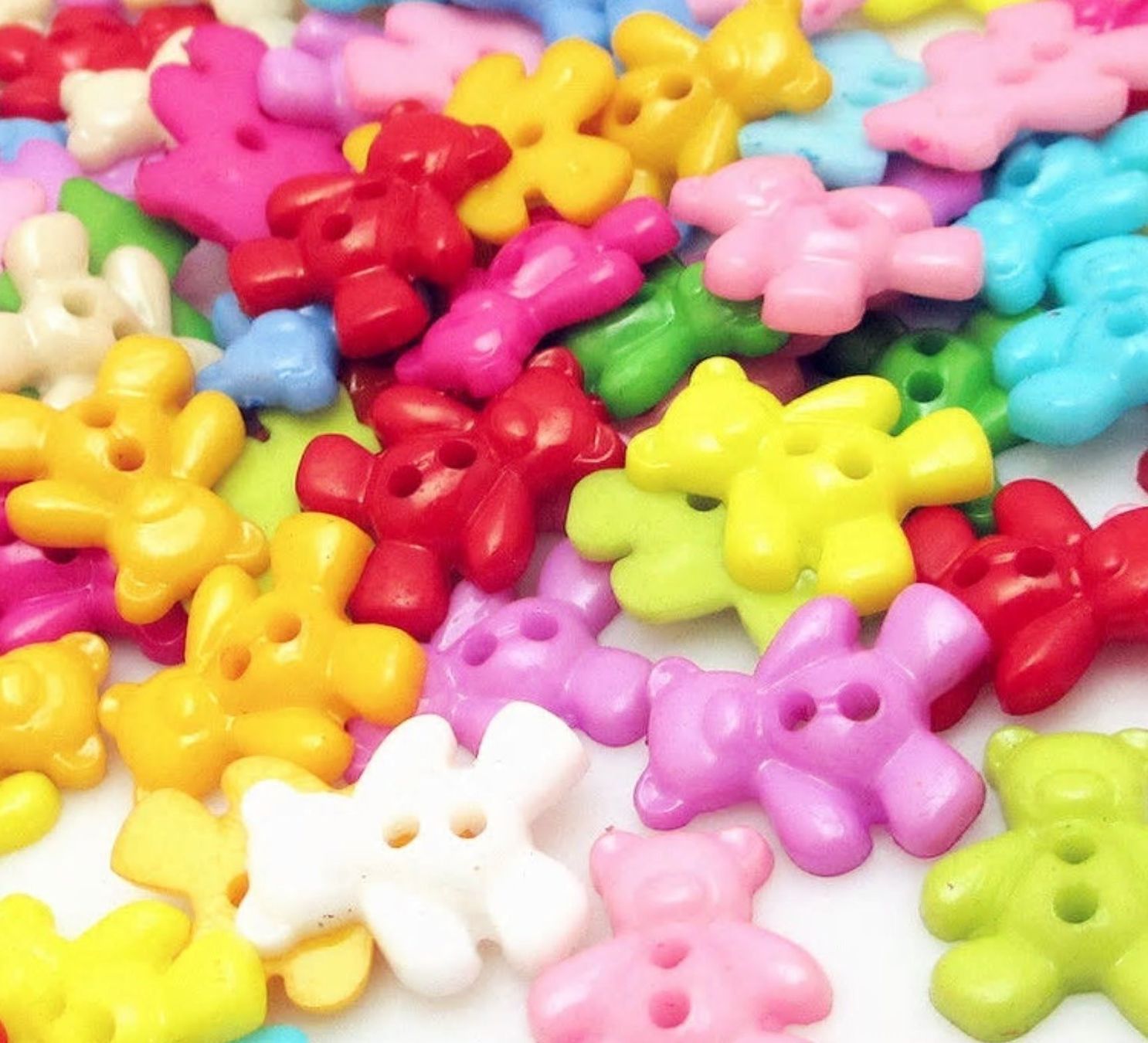 Bottoni: 50x Knöpfe Teddybären – Nuovo e nell'imballaggio originale da Vogelsang AG venduto da miinlade