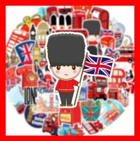 London England Bus Big Ben Tower Bridge 50 tlg Stickerset