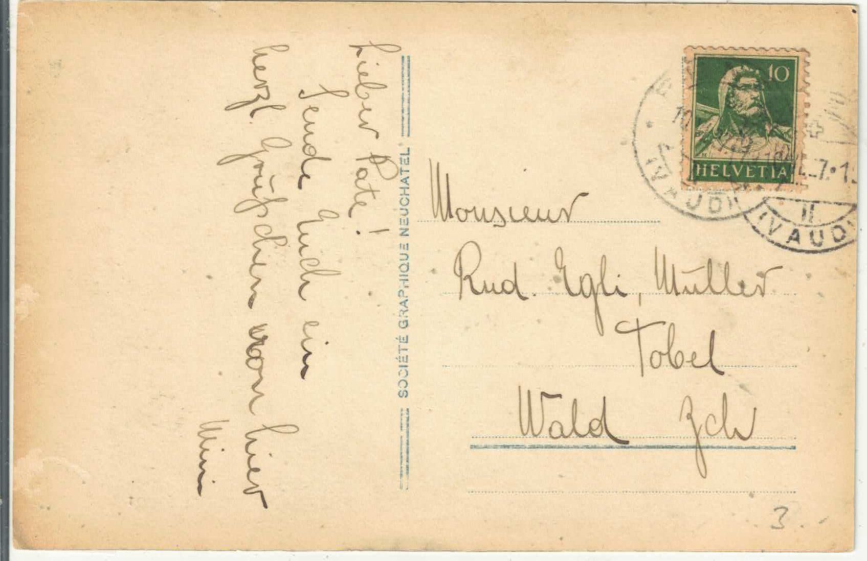 Cartoline postali: Lausanne - Petit Chene - animee – Usato da Ettingen venduto da Kartenplanet 1