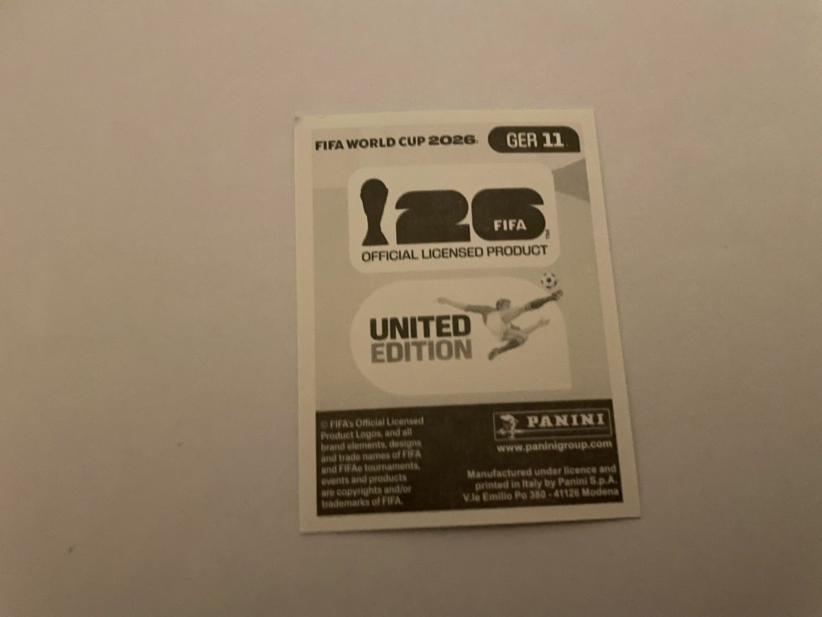 Panini Carte collezionabili: FIFA WM 2026 Florian Wirtz GER 11 – Nuovo (secondo la descrizione) da Winterthur venduto da Cobraforce 1