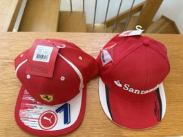 2 Ferrari Kimi Raikkönen Caps - Neuwertig 