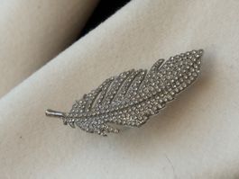 Luxus Elegante  Brosche Farbe: Silber