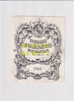 Etikette - Mayenfeld "Schloss Salenegg" 1962 /bd