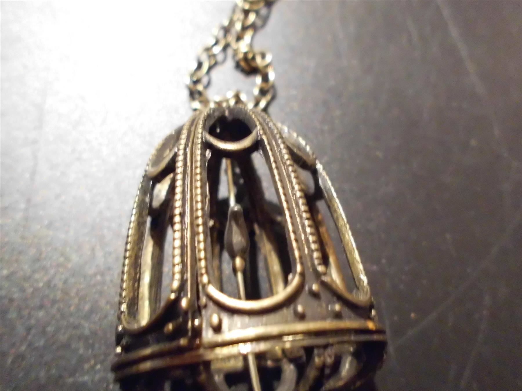 Catenine: Kette broncefarbig, Vogelkäfig – Nuovo e nell'imballaggio originale da Zürich venduto da abraxas1291 2