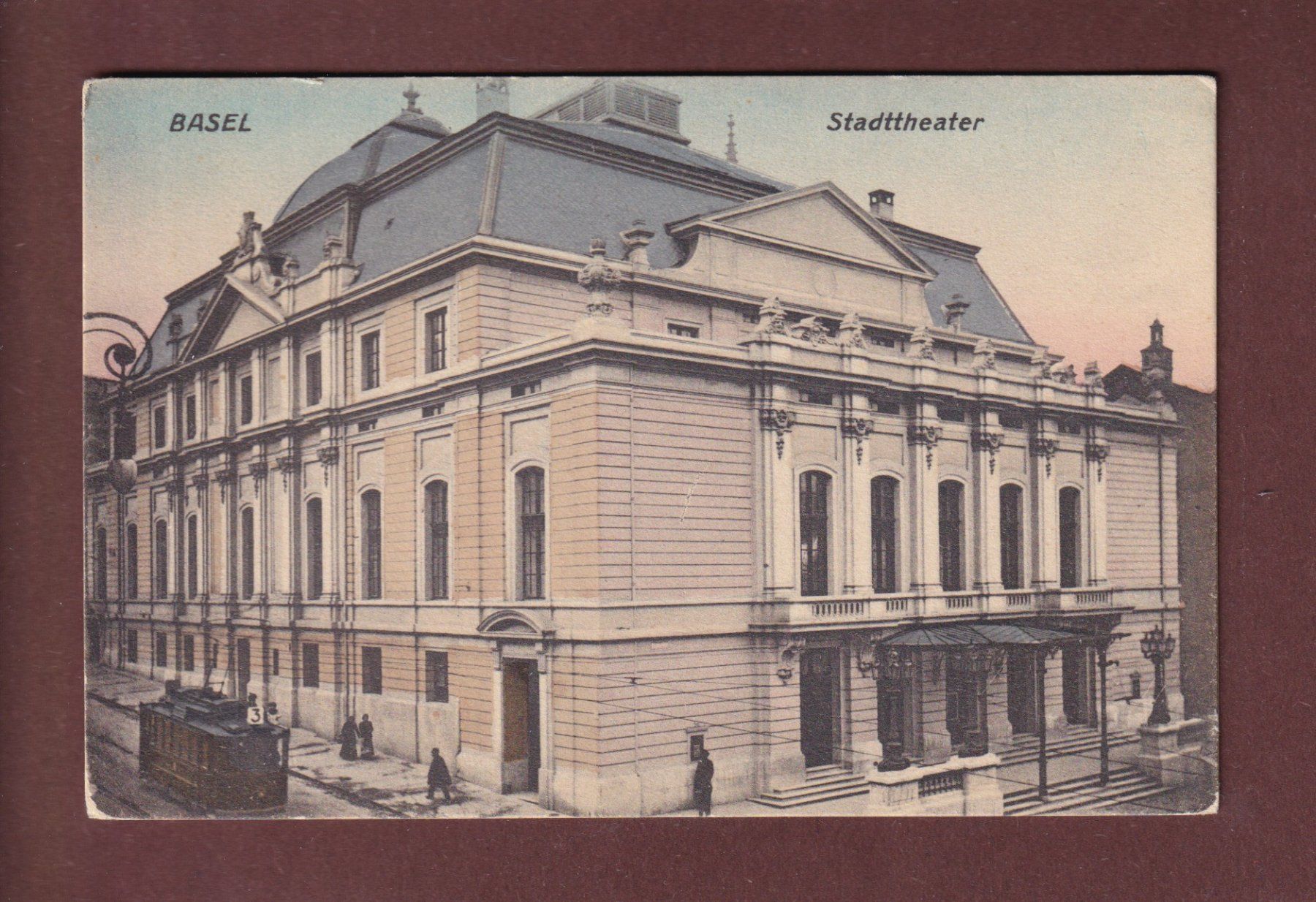 Cartoline postali: BASEL - Stadttheater - Tram – Usato da Pully venduto da nicecards-shop
