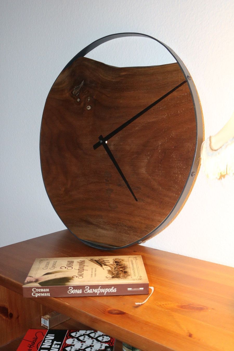 Xilografie: Wanduhr aus Holz & Metal Custom – Nuovo e nell'imballaggio originale da Zürich venduto da Miki_Schreiner 5