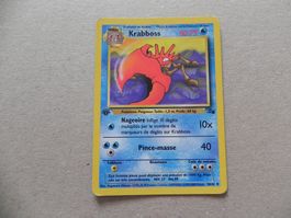 Pokémon Sammelkarte Krabboss 1999-2000 VP Franz. 1. Edition