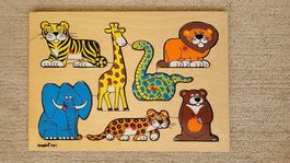 Holzpuzzle für baby, puzzle en bois pour bébé, vintage 1975