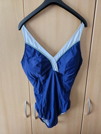 Sommer Badeanzug, dunkelblau, Grösse 50/56 wie neu!