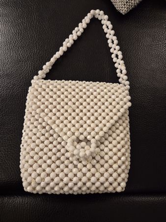 Handtasche / Clutch aus Perlen - Handgemacht, Vintage!
