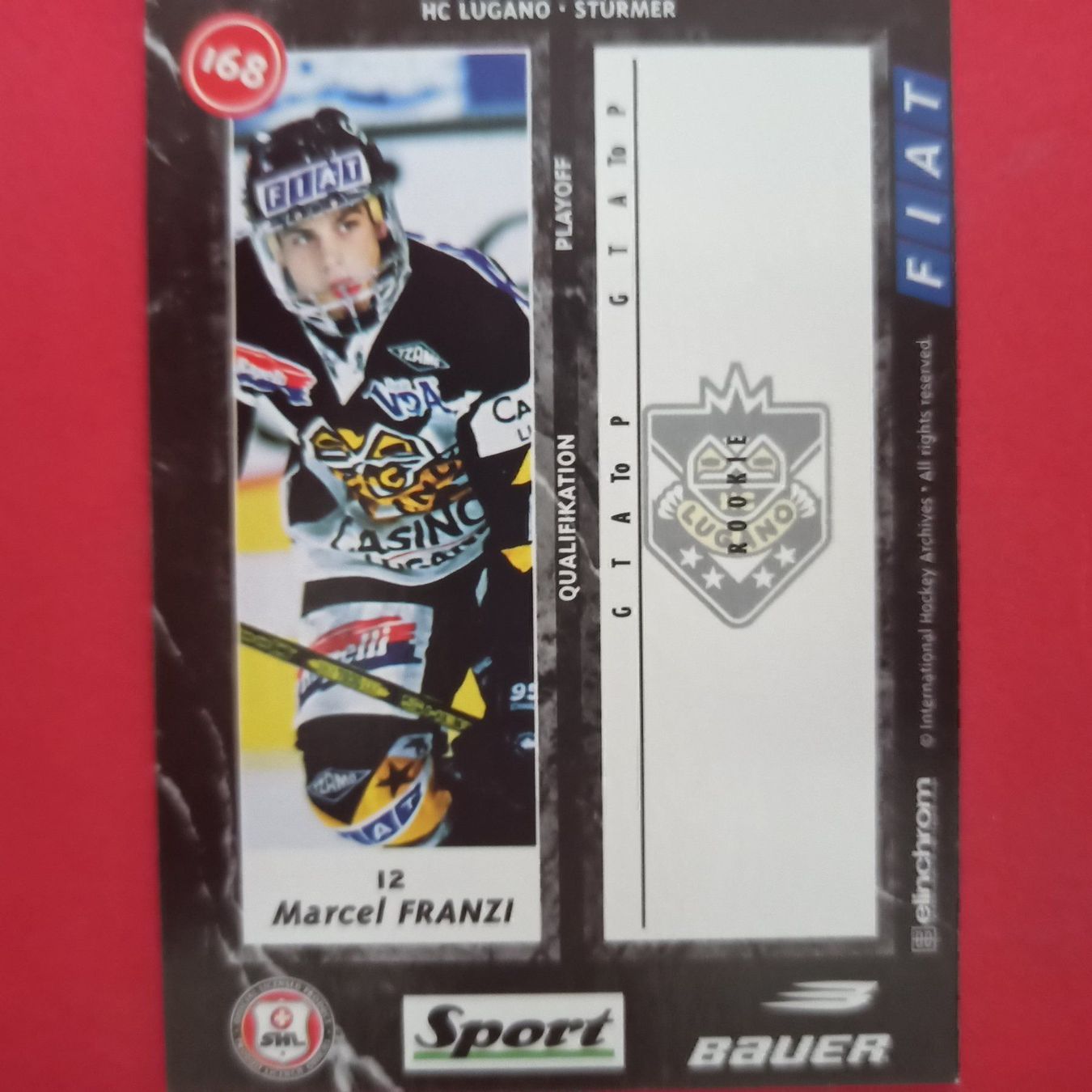 Carte collezionabili: Marcel Franzi - HC LUGANO - 1996/97 – Usato da Dübendorf venduto da kb86_MOVIE 1