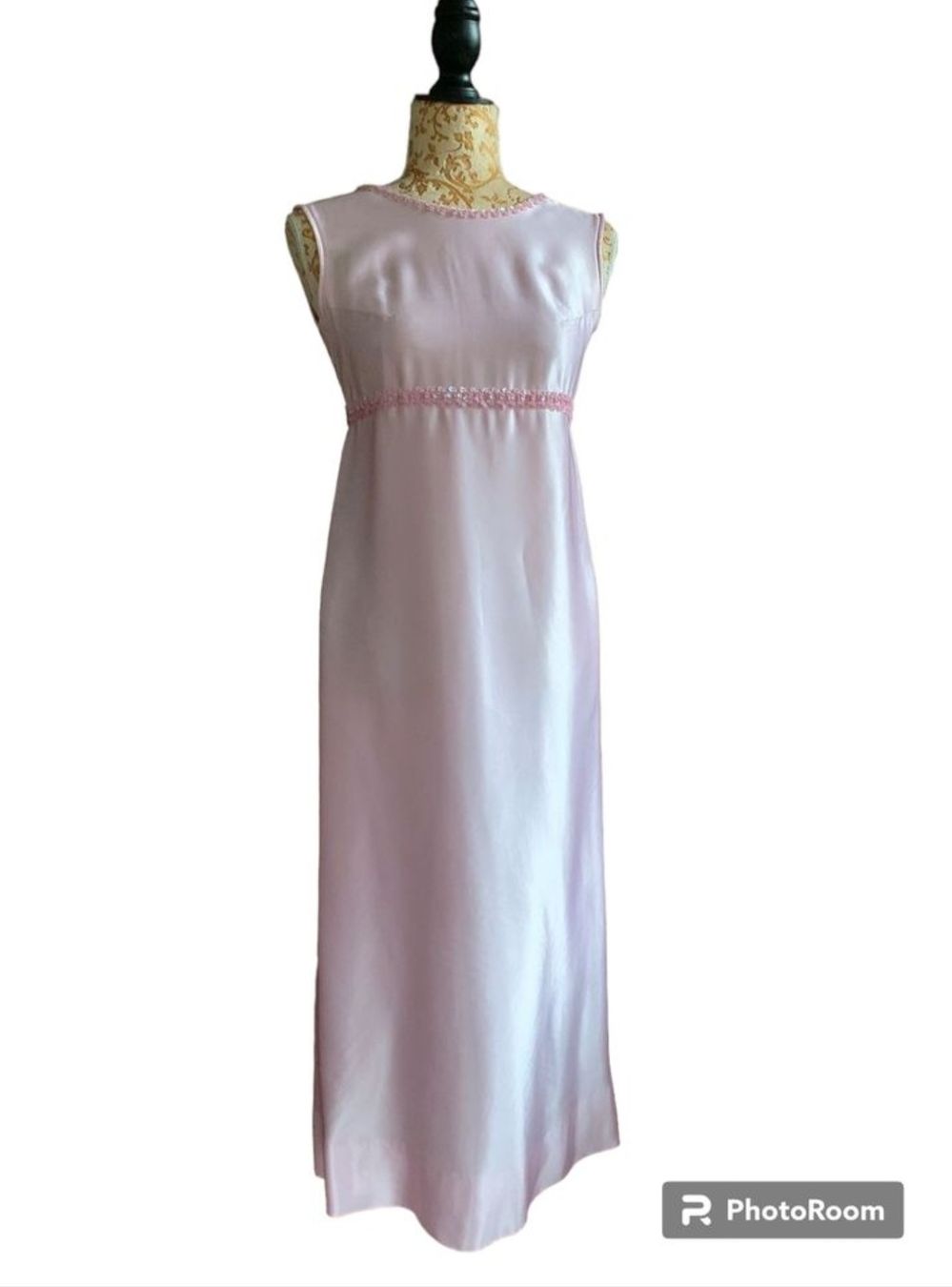 Kleider: VINTAGE Rosè Satin Maxi-/Abendkleid Gr.36 – Neu (gemäss Beschreibung) aus Champlan von acr_kkd5 1