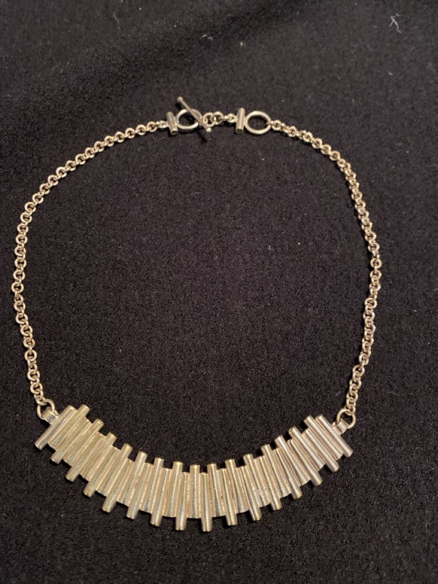 Catenine: Statement Kette Silberfarben, Modeschmuck Herbst-Look – Usato da Dübendorf venduto da cchiarello