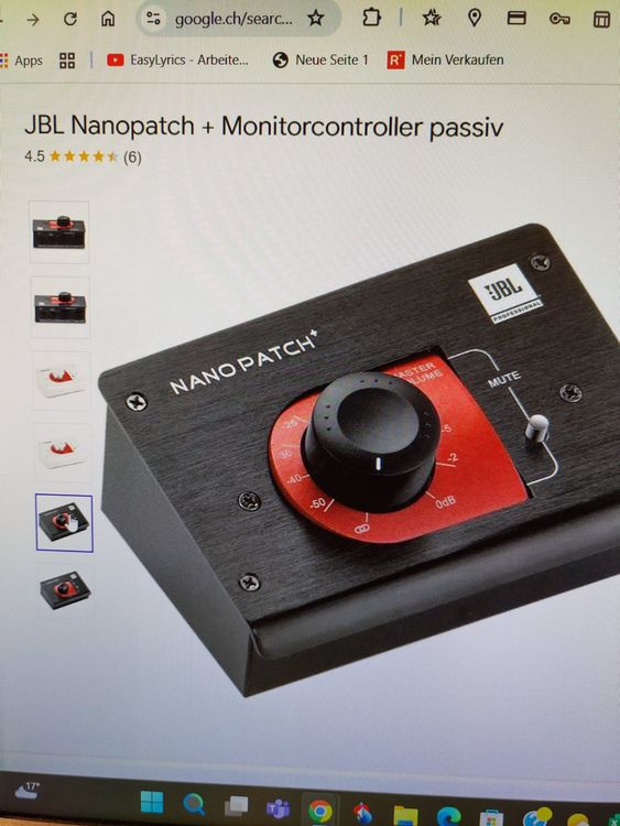 JBL Nano Patch+ Passiver Monitor Controller (Gebraucht) in Sirnach für ...