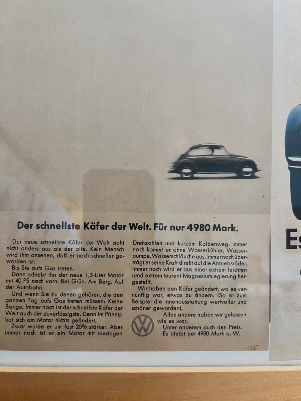 Foto & Immagini: Volkswagen VW Käfer - Seltene Originale Werbeanzeigen! – Usato da Neuhausen venduto da rraayy 3