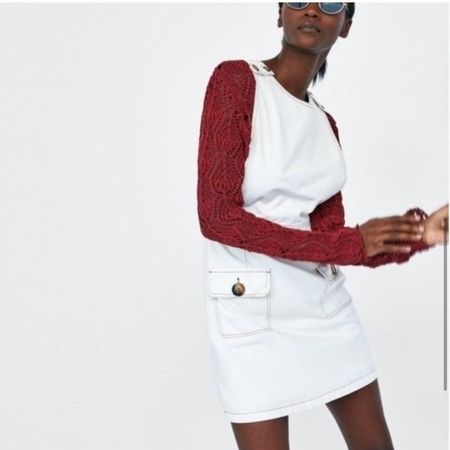 ZARA 🤍 robe salopette échancrée NEW! M